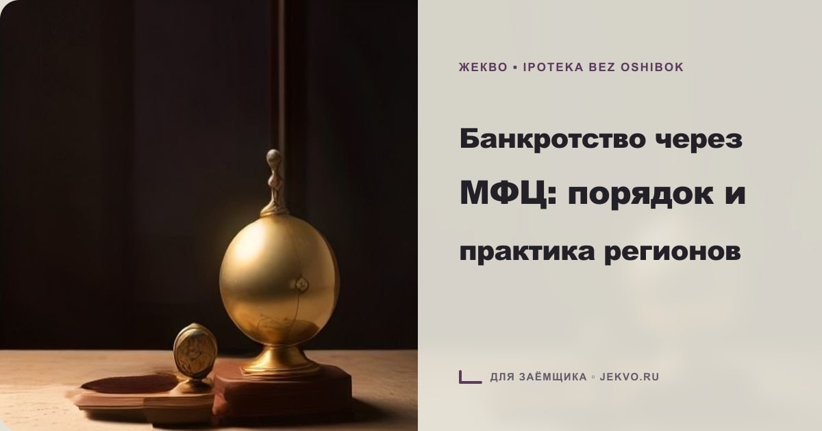Иллюстрация к статье «Банкротство через МФЦ: порядок и практика регионов»